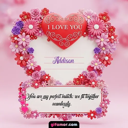 I Love You IX Addison