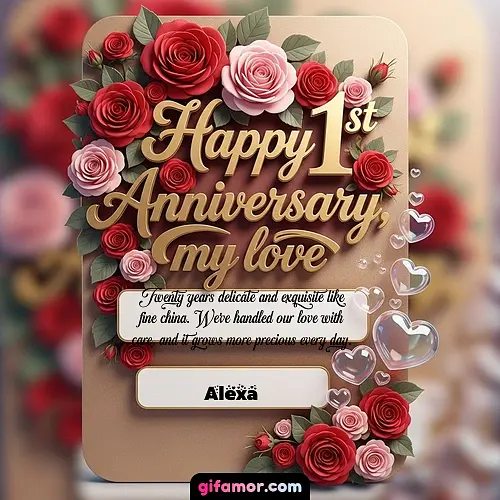Happy 1st anniversary, my love V Alexa
