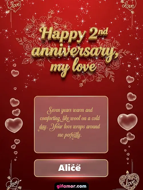 Happy 2st anniversary, my love III Alice