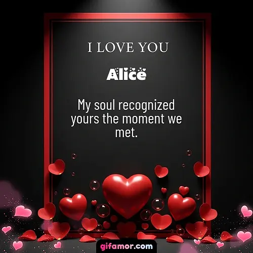 I love you I Alice
