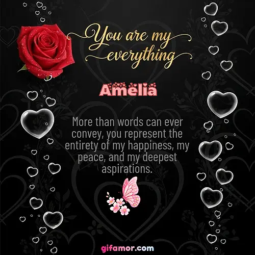 You are my everything I Amelia