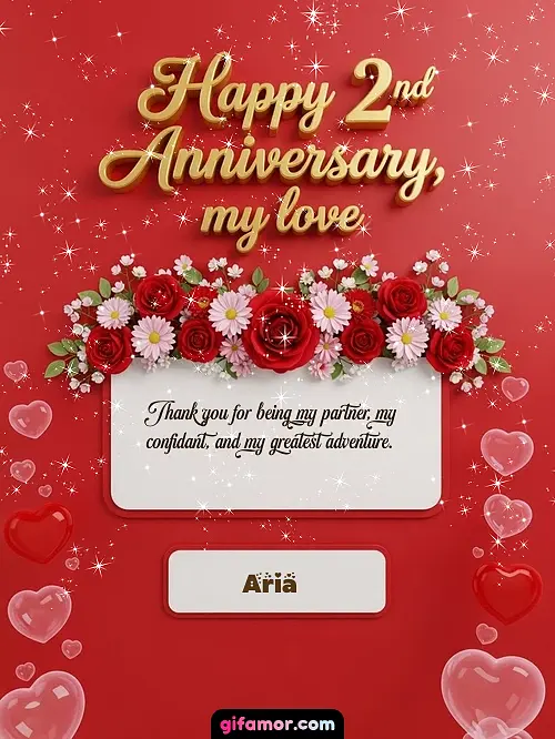 Happy 2st anniversary, my love I Aria