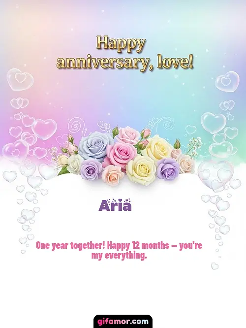 Happy anniversary, love! III Aria