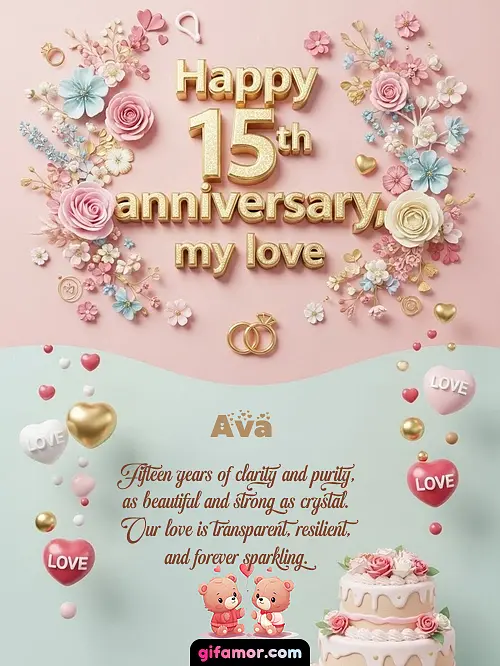 Happy 15th anniversary, my love Ava
