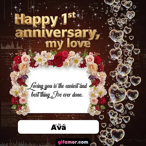 Happy 1st anniversary, my love IV Ava