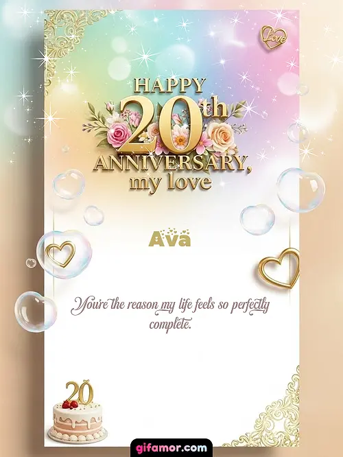 Happy 20th anniversary, my love Ava