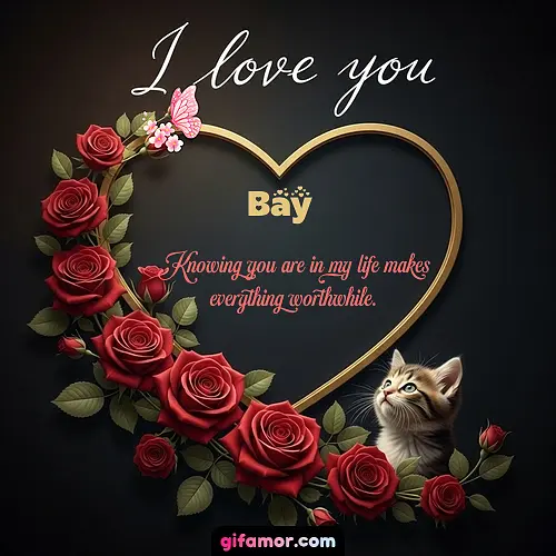 GIF de I love you: Knowing you are in my life makes everything worthwhile.
