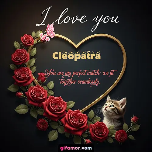 I love you Cleopatra