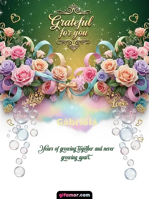 Grateful for you! IV Gabriela