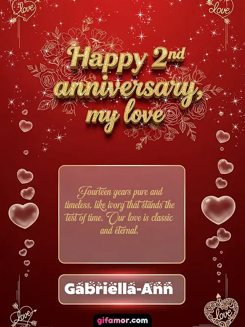Happy 2st anniversary, my love III Gabriella-Ann