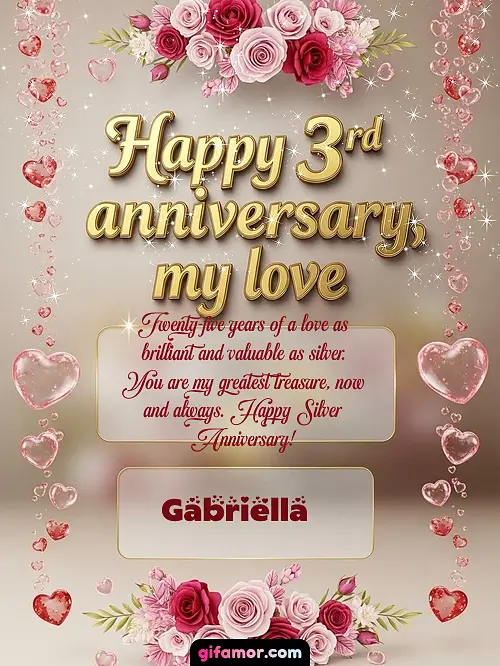 Happy 4st anniversary, my love Gabriella
