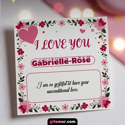I Love You III Gabrielle-Rose