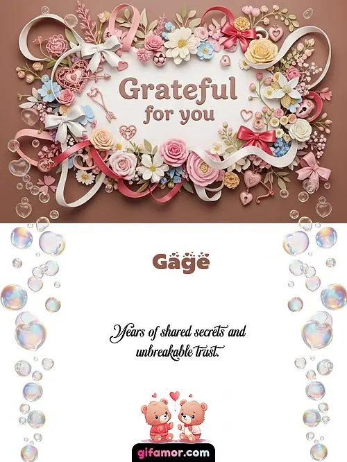 Grateful for you Gage