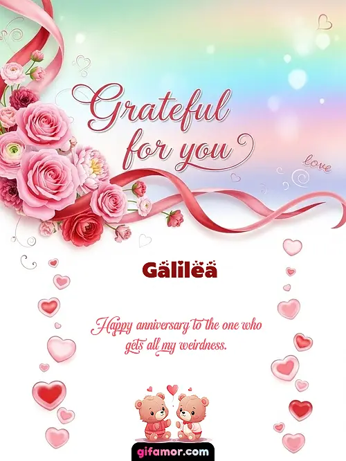 Grateful for you! II Galilea