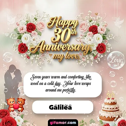 Happy 30th anniversary, my love Galilea