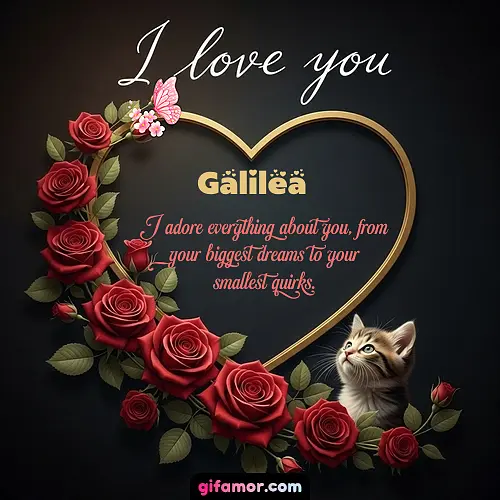 I love you Galilea