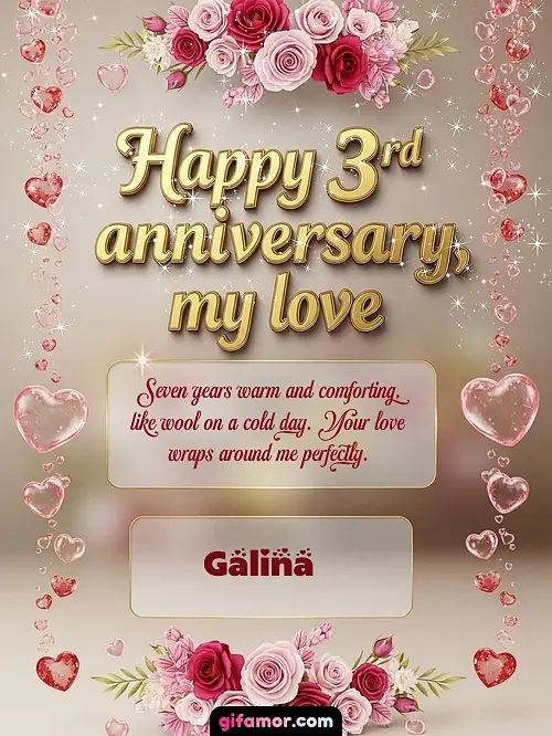 Happy 4st anniversary, my love Galina
