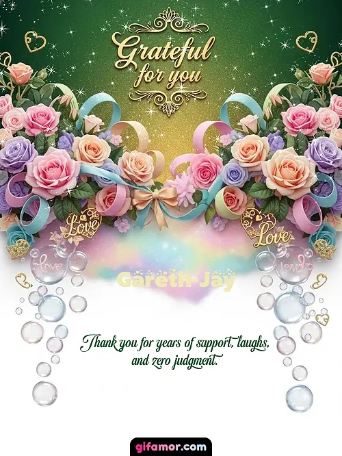 Grateful for you! IV Gareth-Jay