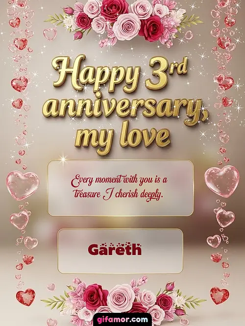 Happy 4st anniversary, my love Gareth
