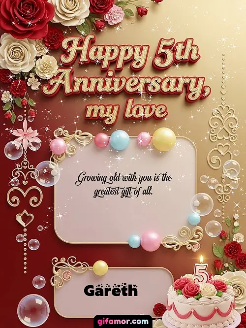 Happy 5st anniversary, my love Gareth