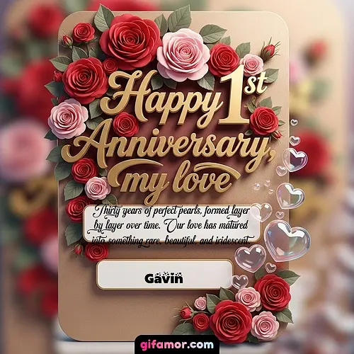 Happy 1st anniversary, my love V Gavin