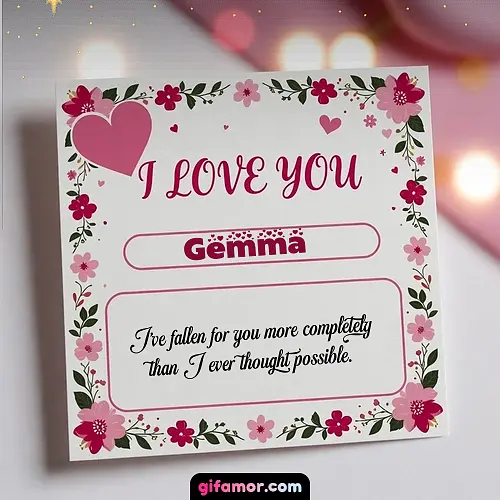 I Love You III Gemma