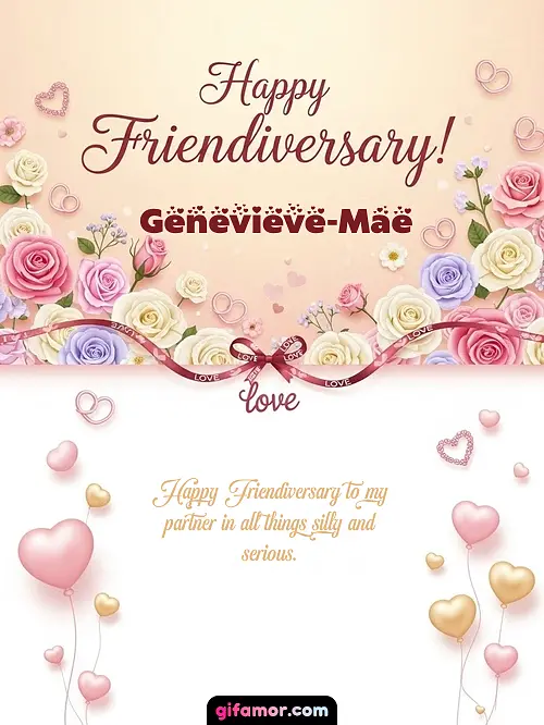 Happy friendiversary! Genevieve-Mae