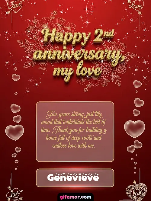 Happy 2st anniversary, my love III Genevieve