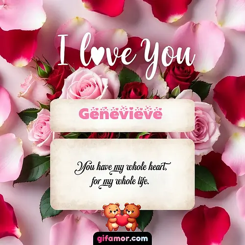 I love you V Genevieve