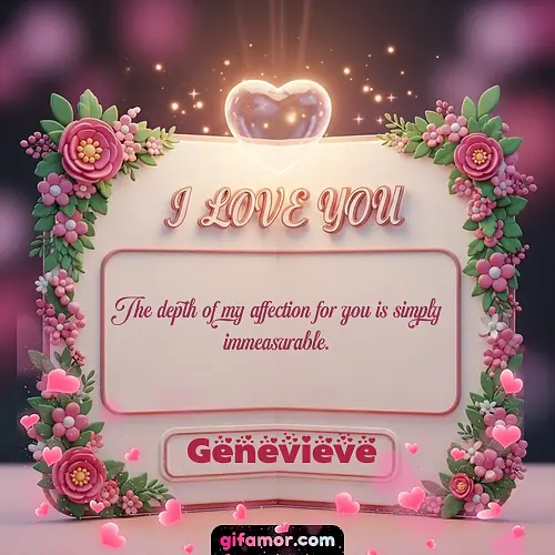 I Love You XII Genevieve