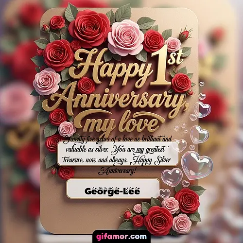 Happy 1st anniversary, my love V George-Lee