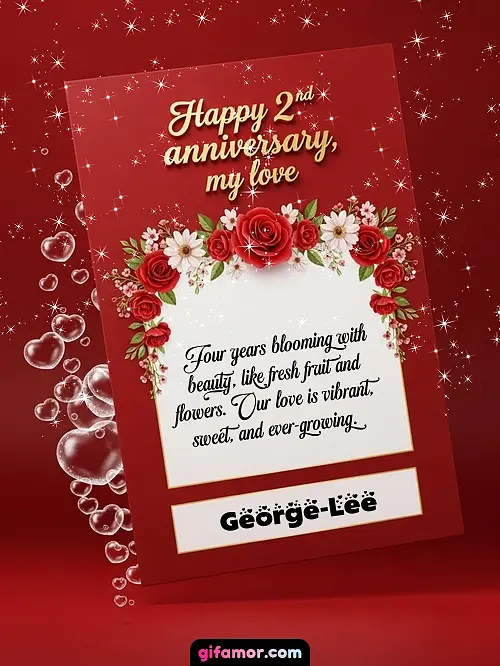 Happy 2st anniversary, my love II George-Lee