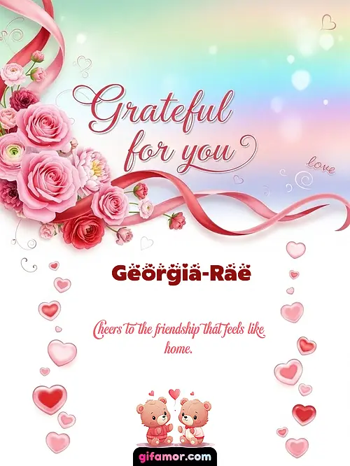 Grateful for you! II Georgia-Rae