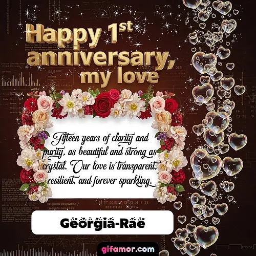 Happy 1st anniversary, my love IV Georgia-Rae