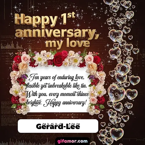Happy 1st anniversary, my love IV Gerard-Lee