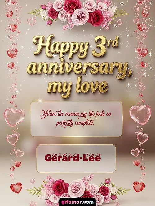 Happy 4st anniversary, my love Gerard-Lee