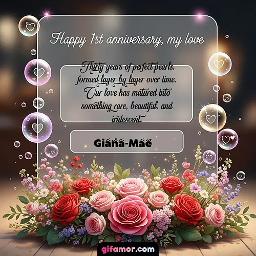 Happy 1st anniversary, my love I Giana-Mae