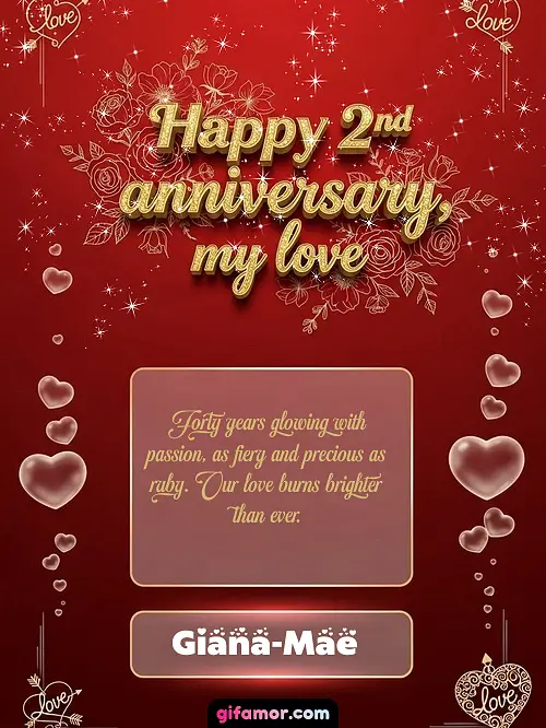 Happy 2st anniversary, my love III Giana-Mae
