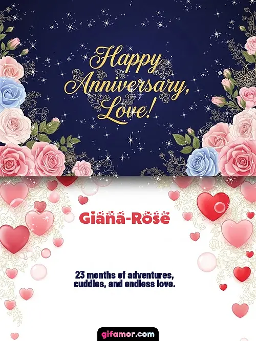 Happy anniversary, love! I Giana-Rose