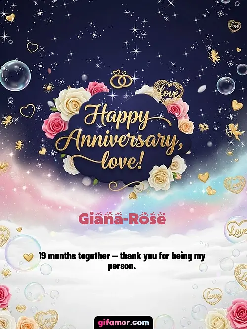 Happy anniversary, love! II Giana-Rose