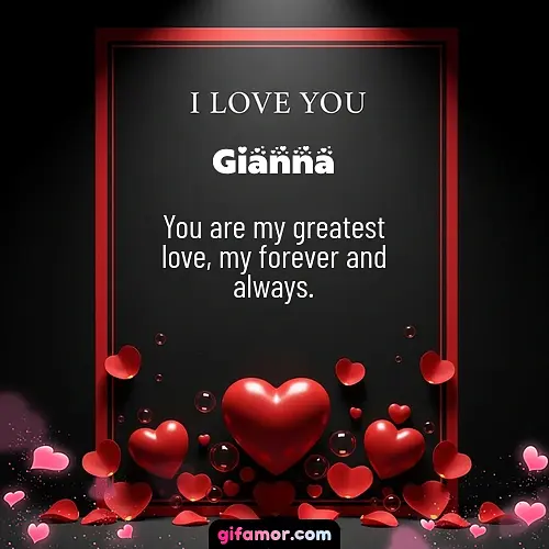 I love you I Gianna