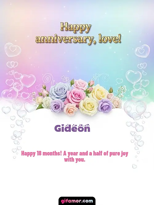 Happy anniversary, love! III Gideon