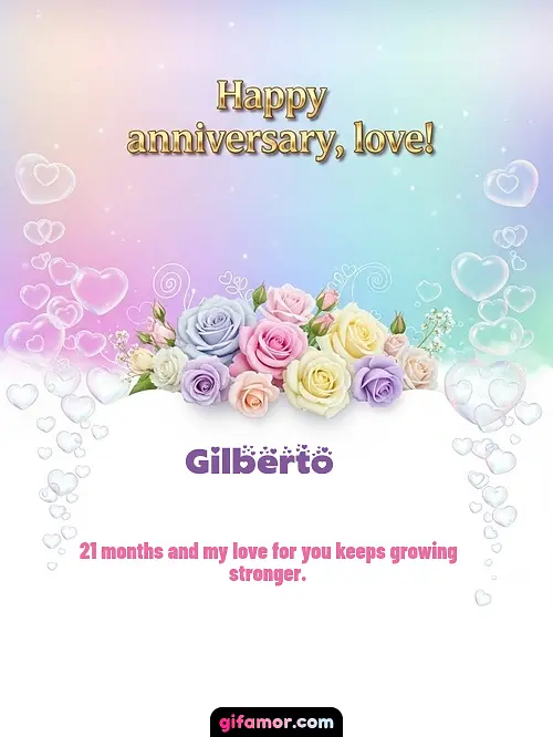 Happy anniversary, love! III Gilberto