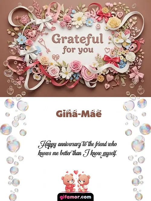 Grateful for you Gina-Mae