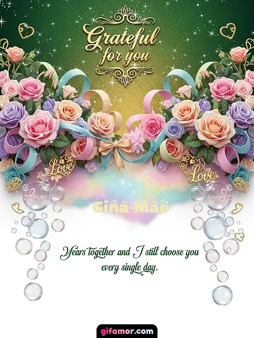 Grateful for you! IV Gina-Mae