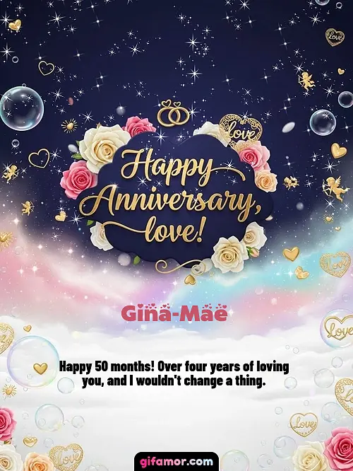Happy anniversary, love! II Gina-Mae