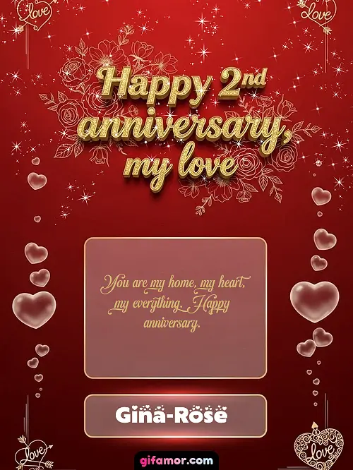 Happy 2st anniversary, my love III Gina-Rose