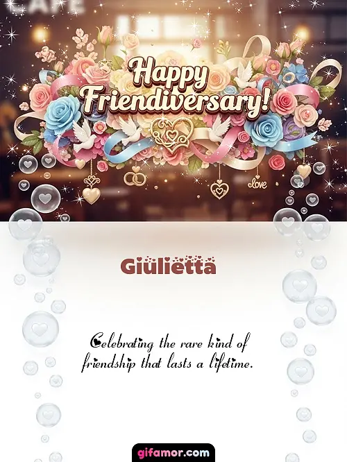 Happy friendiversary! I Giulietta