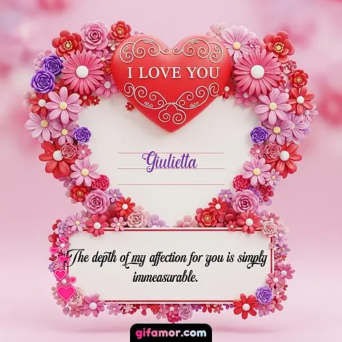 I Love You IX Giulietta