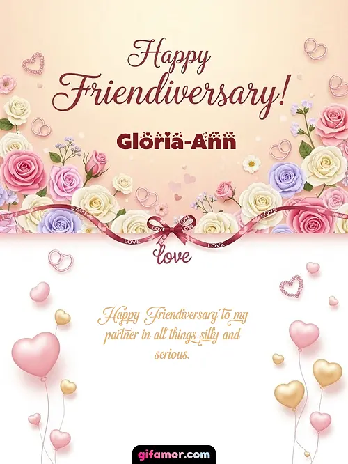 Happy friendiversary! Gloria-Ann